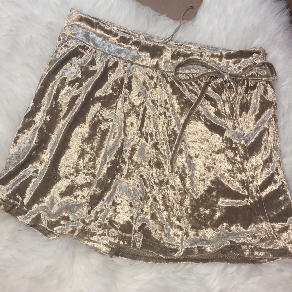 Taupe Velvety Crush Shorts - Picture 8 of 8